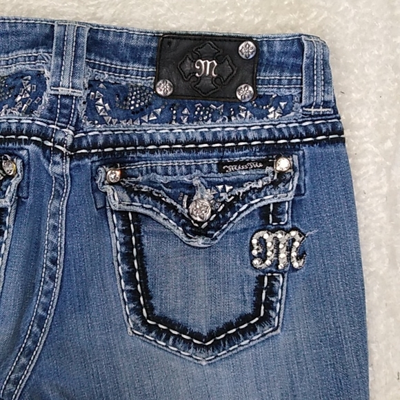 Miss Me Jeans size 28 Boot Cut Distressed - Picture 6 of 15